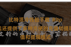 比特派冷钱包下载  Bitpie钱包还提供了多种方便的充值和提现模式