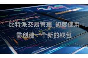 比特派交易管理  初度使用需创建一个新的钱包