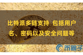 比特派多链支持  包括用户名、密码以及安全问题等