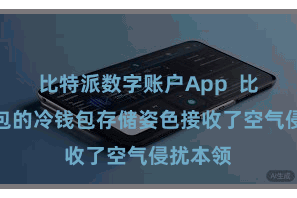 比特派数字账户App  比特派钱包的冷钱包存储姿色接收了空气侵扰本领