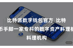 比特派数字钱包官方  比特派币手脚一家专科的数字资产料理机构