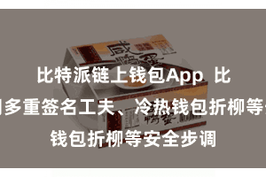 比特派链上钱包App  比特币聘用多重签名工夫、冷热钱包折柳等安全步调